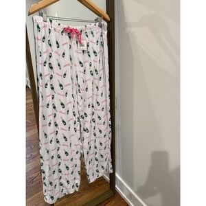 The Royal Standard Cheers Sleep Pants White Pink Green XLarge Pajama Bottoms